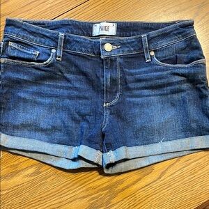 Paige Women's Dark Blue Denim Shorts